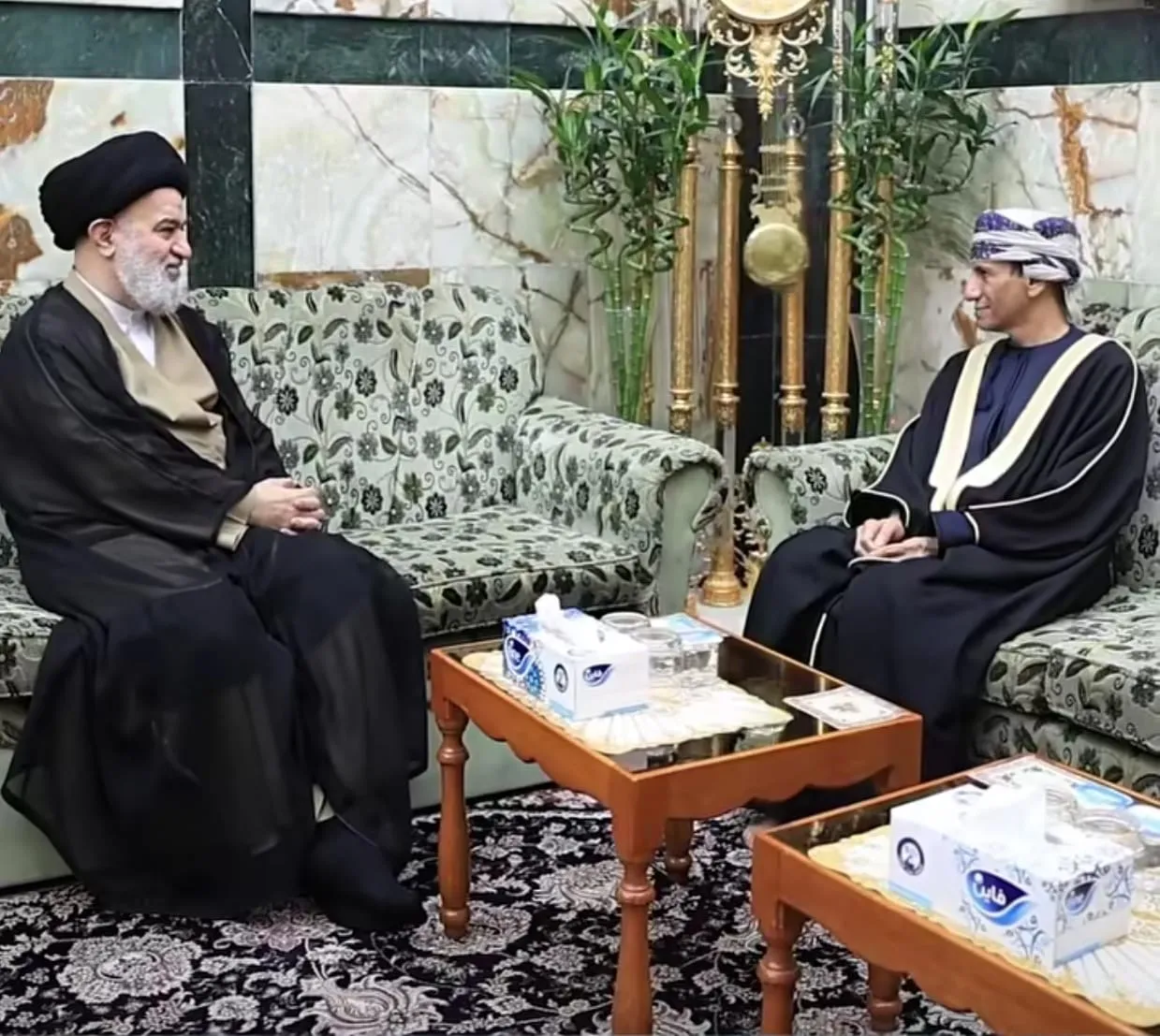 السيد الصافي يلتقي ممثل الأمم المتحدة.. الحسان: ناقشنا مستقبل العراق برسائل أمل