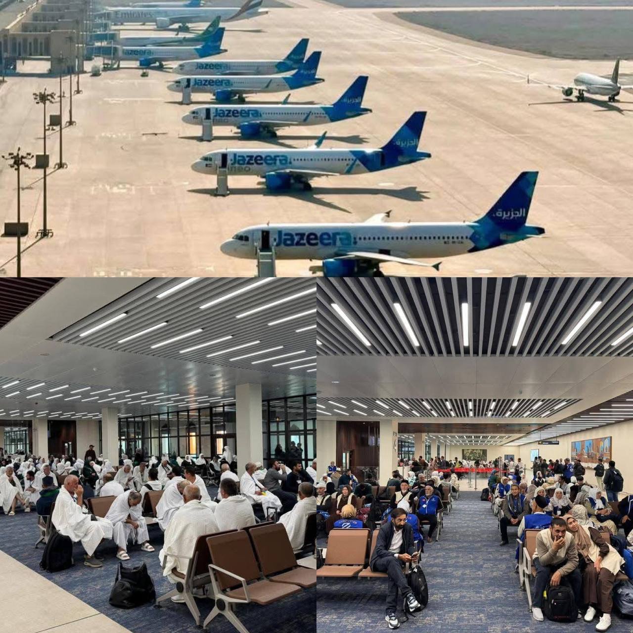 مطار البصرة الدولي يستقبل 9 طائرات هبطت اضطرارياً بسبب سوء الأحوال الجوية في مطار دولة الكويت